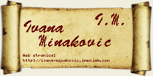 Ivana Minaković vizit kartica